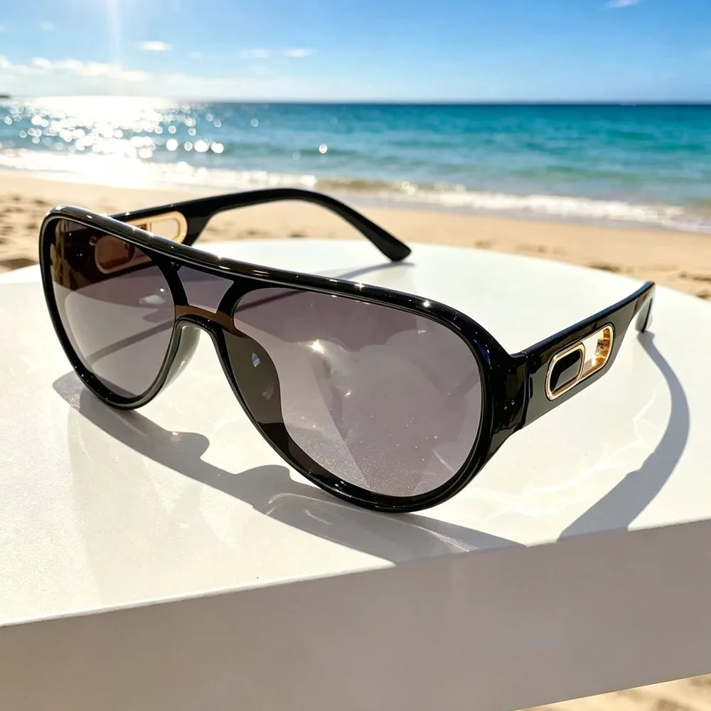 Oversized Square Pilot Sunglasses