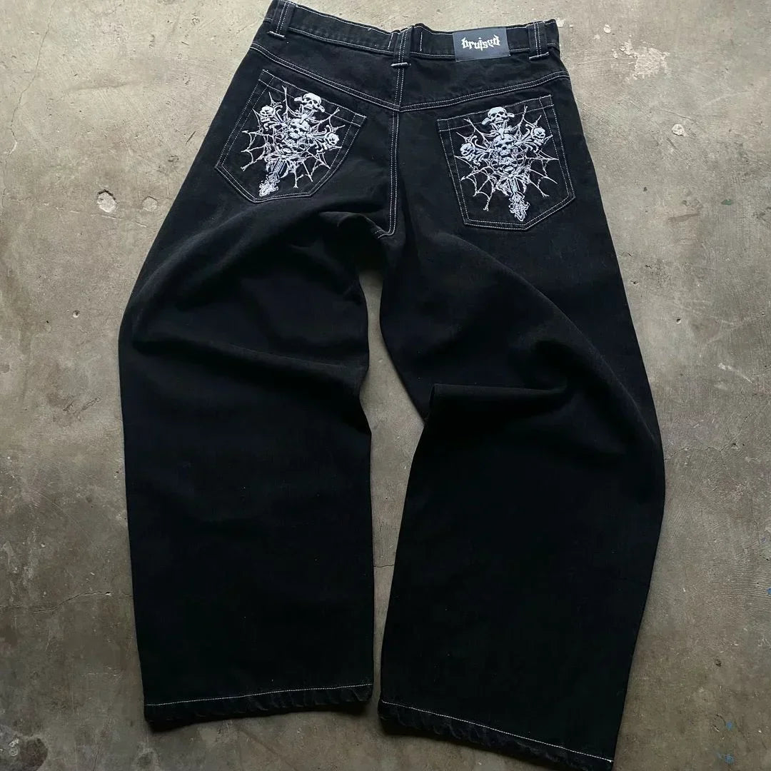 Low Waist Y2K Wide Leg Jeans