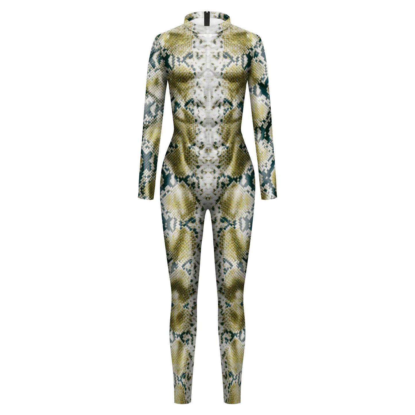 Vivid Animal Print Allover Zentai Bodysuit for Women