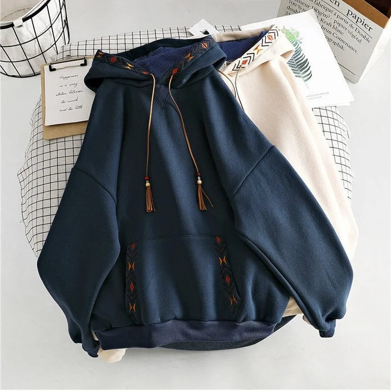 Hooded Tops Spring Hoodies for Women Autumn Clothes Loose Female Streetwear Casual Sweatshirt Hoodie Aesthetic Korean Fashion