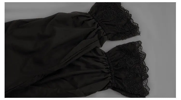 Lantern Sleeve Ruffle Shirt