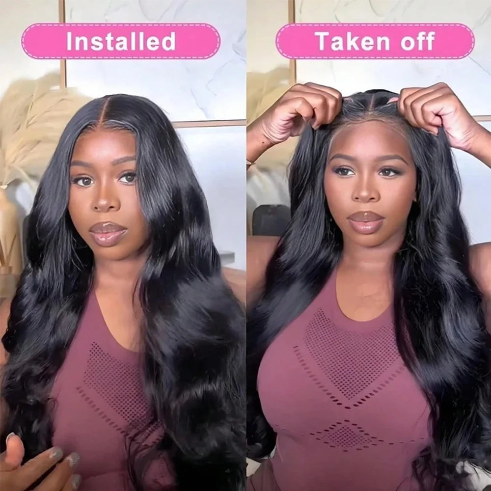 Pre Plucked Body Wave Glueless Lace Front Wig For Women