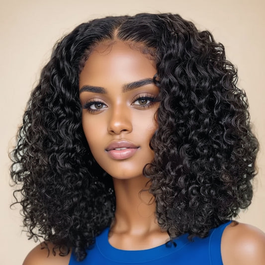 Deep Wave Bob Wig (10–16 Inch Options)