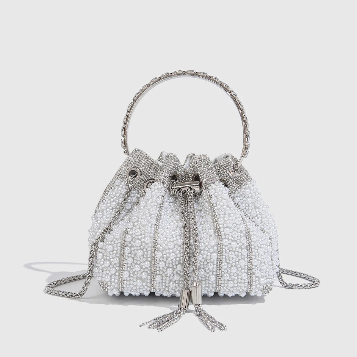 Pearl And Rhinestone Evening Clutch