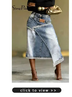 Rhinestone Washed Denim Jeans for Women