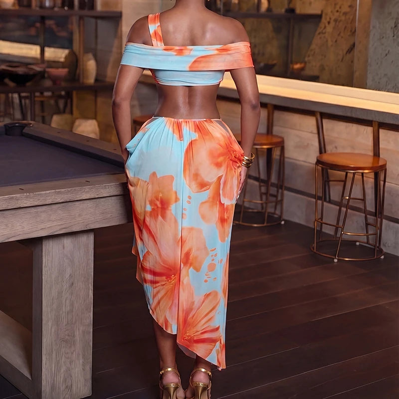 Wrap Pleated Bohemian Backless Maxi Dress for Women