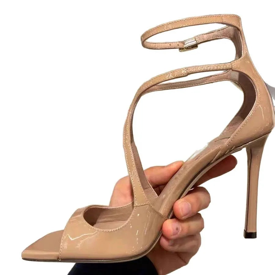 Cross Strap Roman Style Low Heel Sandals For Women