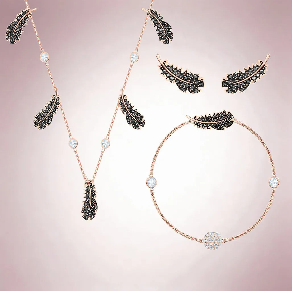 Elegant Dazzling Teardrop Crystal Jewelry Set for Women