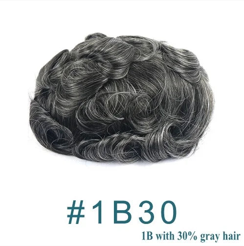 Natural Wave Thin Skin Base Human Hairpiece for Women