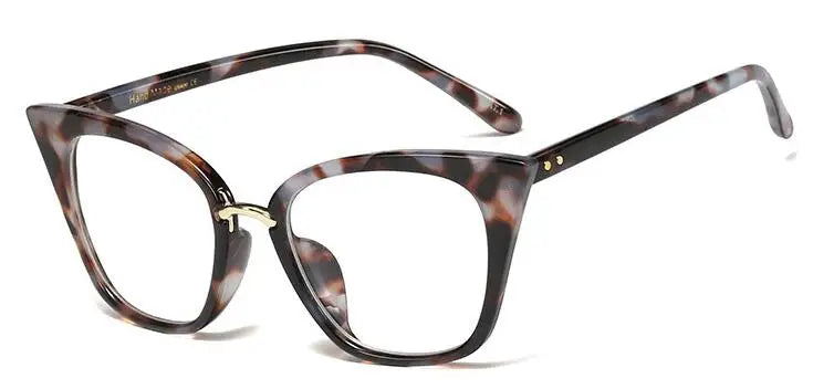 Leopard Blue Light Filter Prescription Glasses for Women