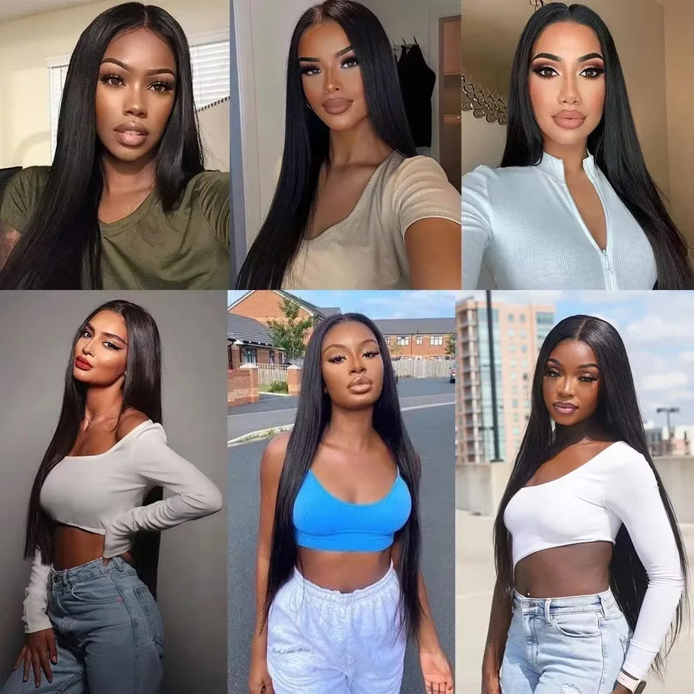 Natural Color Bone Straight Brazilian Remy Bundles for Women