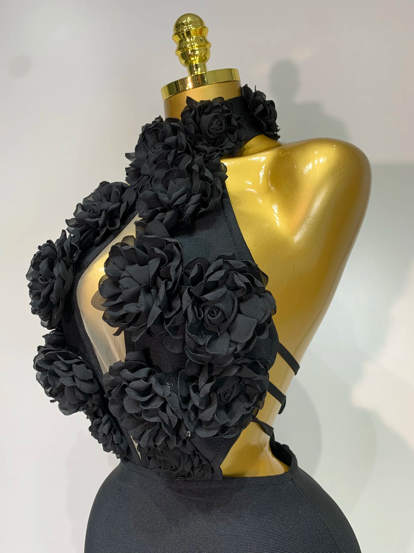 2025 New Women Sexy Halter Hollow Out Flowers Bodycon Bandage Dress Red Backless Elegant Party Luxury Birthday Wedding Dresses