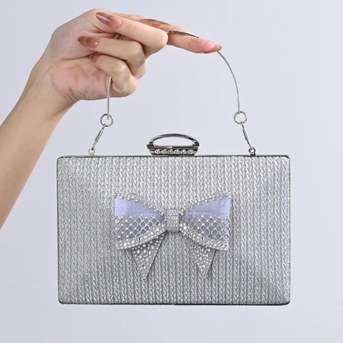 Elegant Knot Chain Crossbody Evening Bag for Women