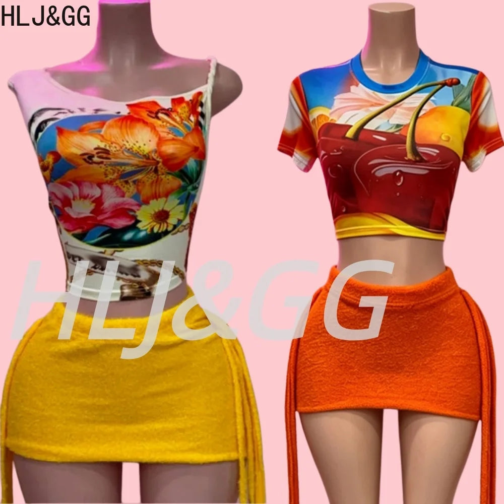 Pattern Print Tassel Detail Two Piece Set for Women