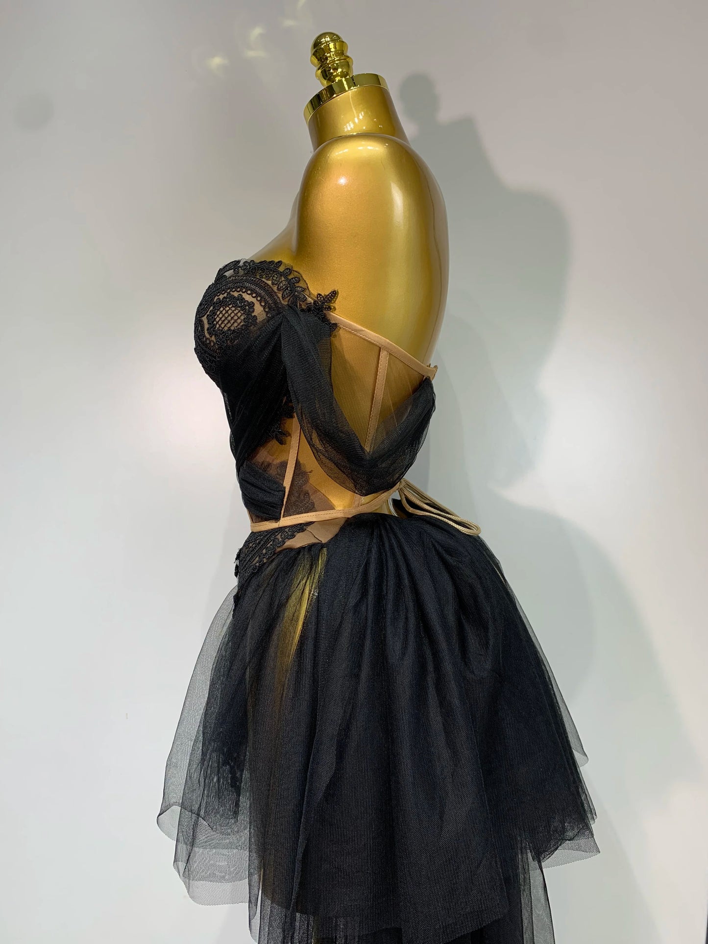 2025 New Arrived Sexy Cute Mesh Tops Skirt 2 PCS Set Women Celebrate Party Birthday Nightclub Performance Stage Show Outfit