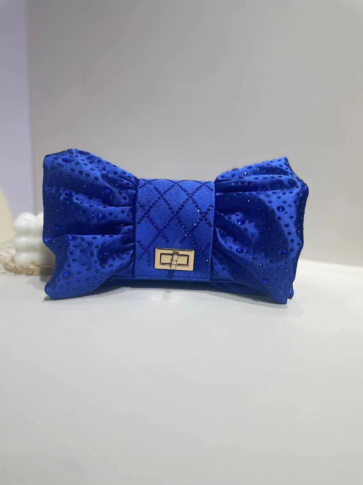 Butterfly Rhinestone Evening Clutch Bag With Chain for Women