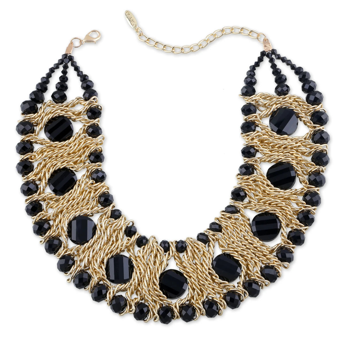 Beaded Crystal Statement Elastic Bracelet for Women