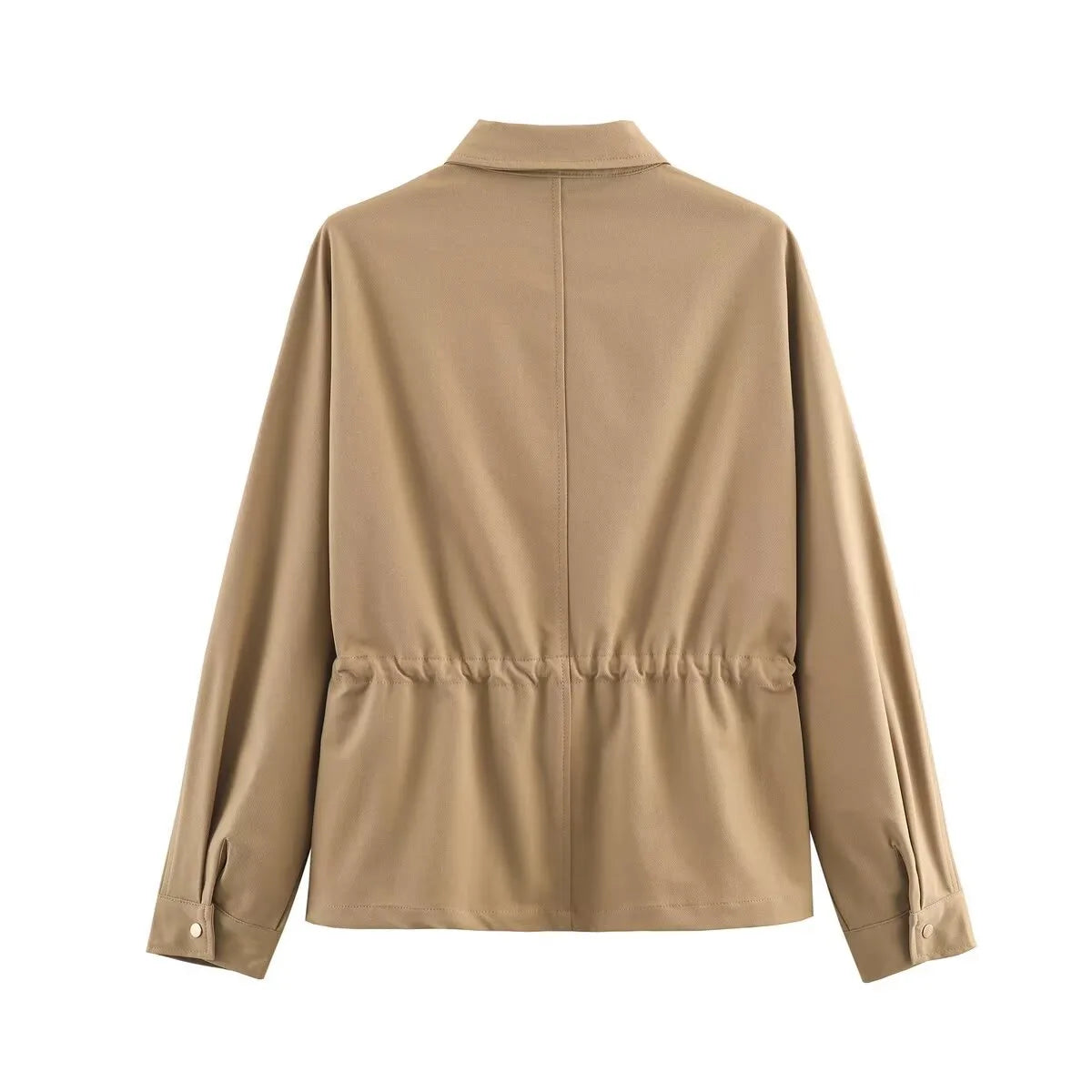 Casual Lapel Jacket And Drawstring Pants Set for Women