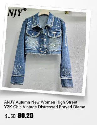 ANJY Spring Summer New Women Chinese Style Washed Denim Cheongsam Dress Elegant Vintage Design Niche Stylish Long Dresses A25172