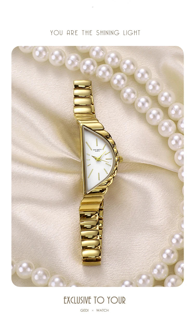 Vintage Irregular Case Quartz Watch
