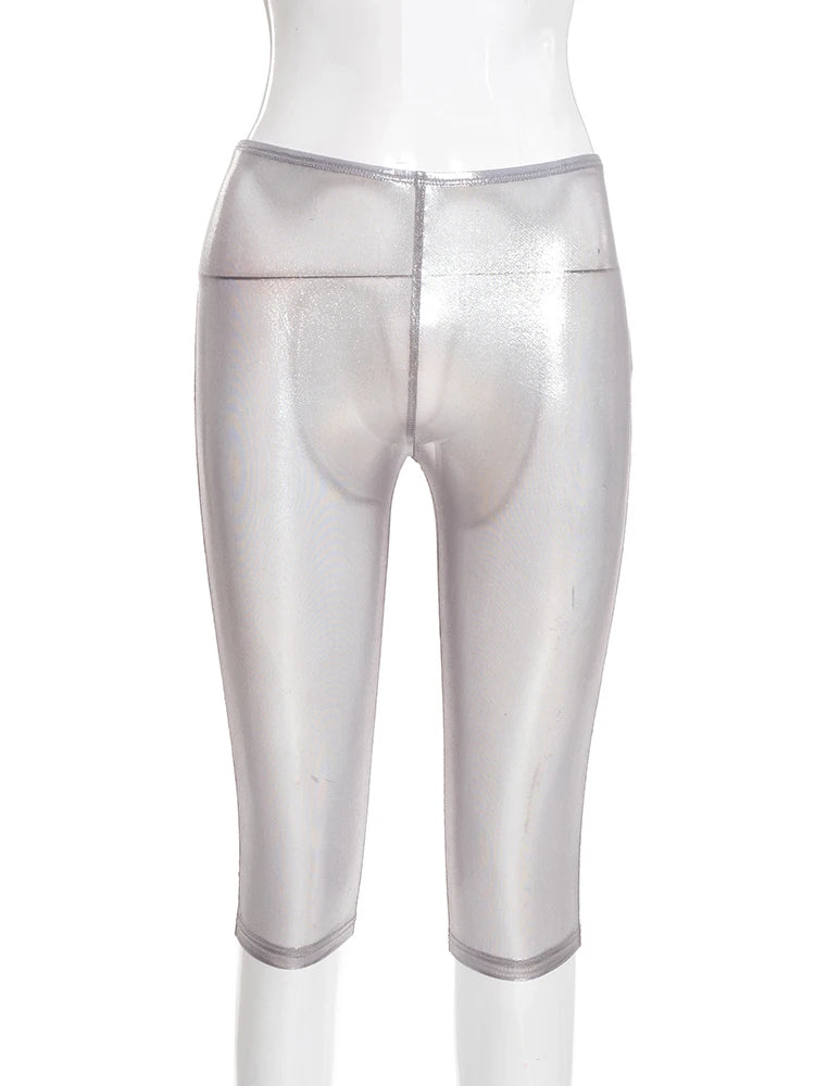 See-Through Lingerie-Inspired Clubwear Shorts for Women
