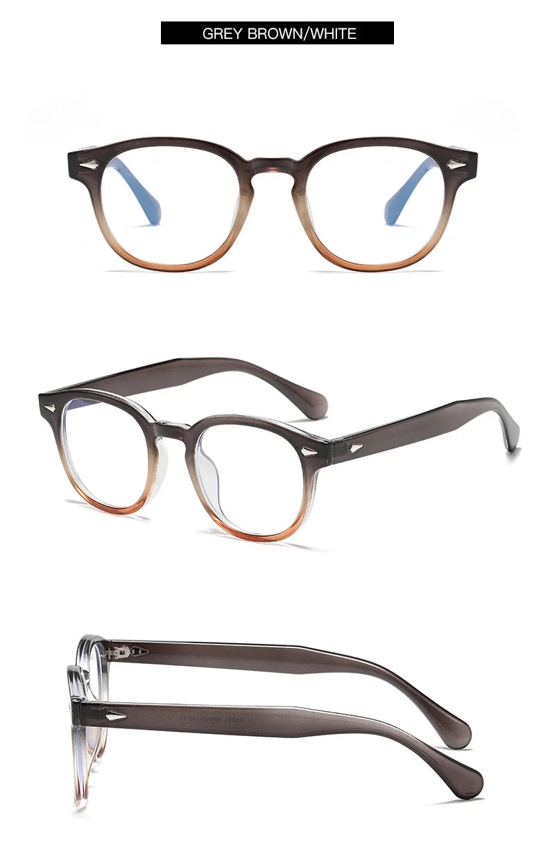 Ultralight Retro Round Frame Reading Glasses for Women