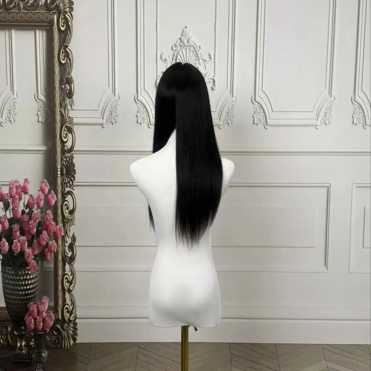 Lightweight Straight Silk Base Lace Front Wig for Women