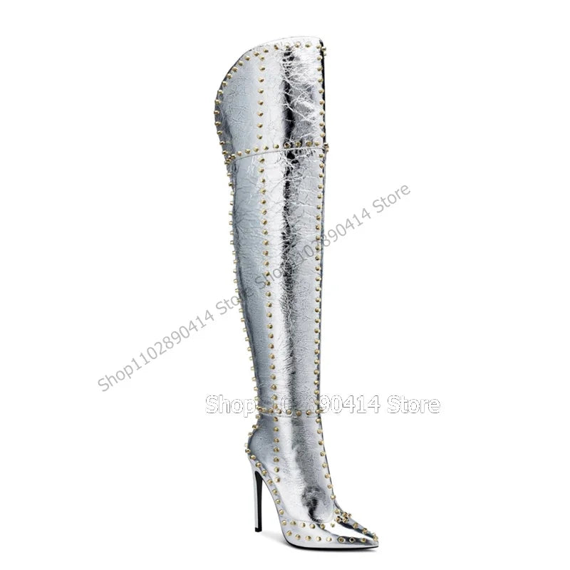 Green Alligator Print Pointed Toe Zipper Boots For Women