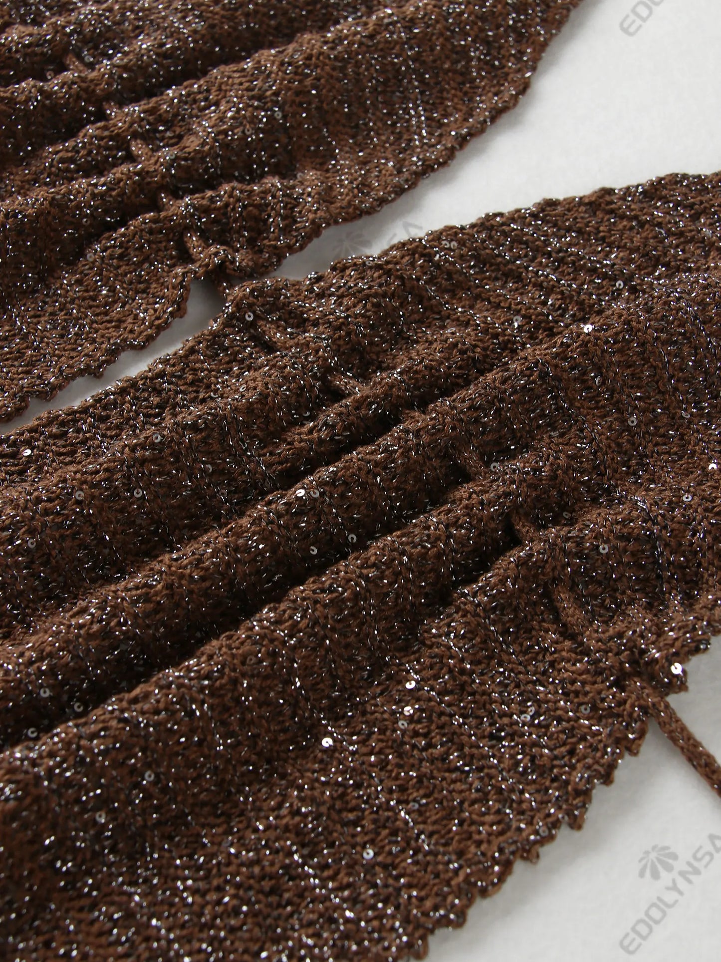 Women Knit Beach Set Sexy Wrap Backless Lace-up Sleeveless Top Mini Skirt 2-piece 2025 Chic Summer Outfit Swimwear Cover Up K153