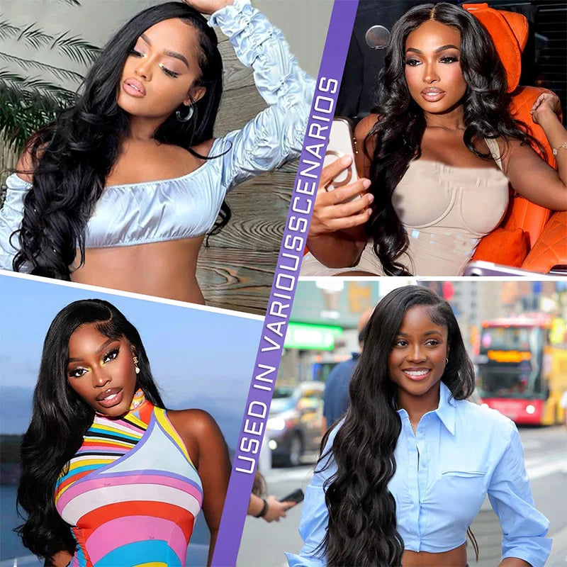 Glueless Human Hair Body Wave Lace Front Wig for Women