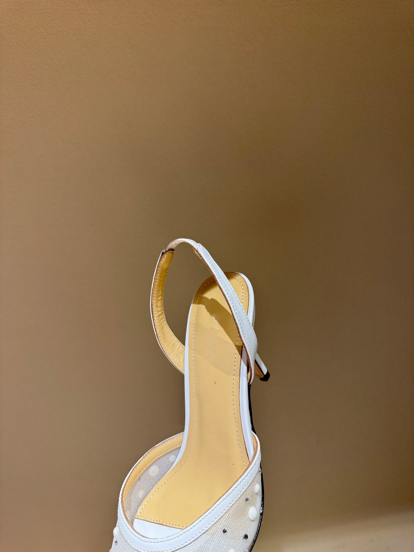 Crystal Embellished Slingback Stiletto Heels for Women