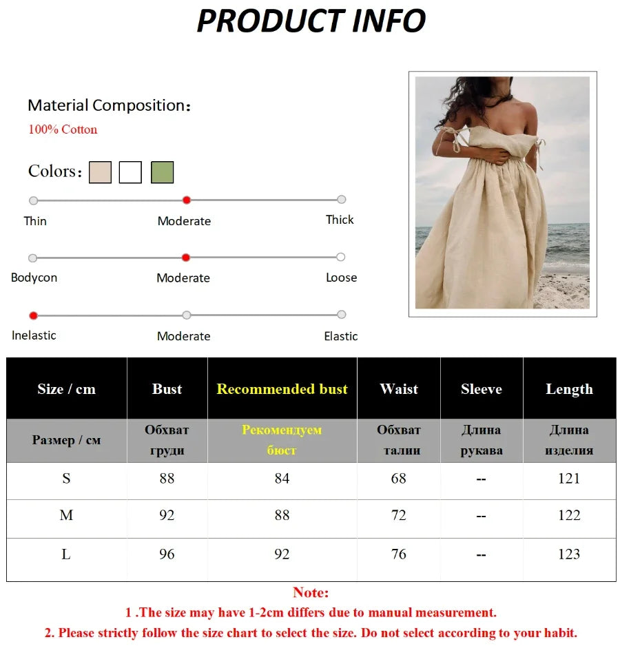 Elegant Vintage Backless Relaxed Fit Summer Dress for Women