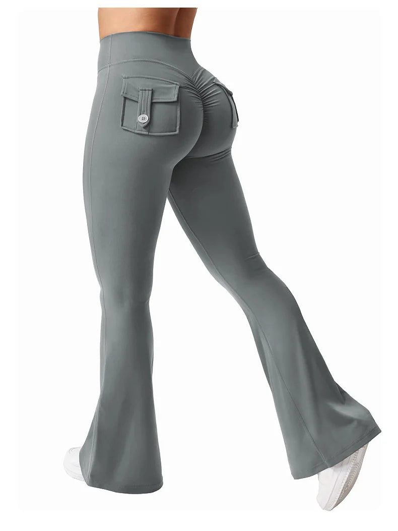 High Waist Push Up Workout Leggings With Pocket for Women