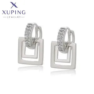 Charm Necklace And Hoop Earrings Set