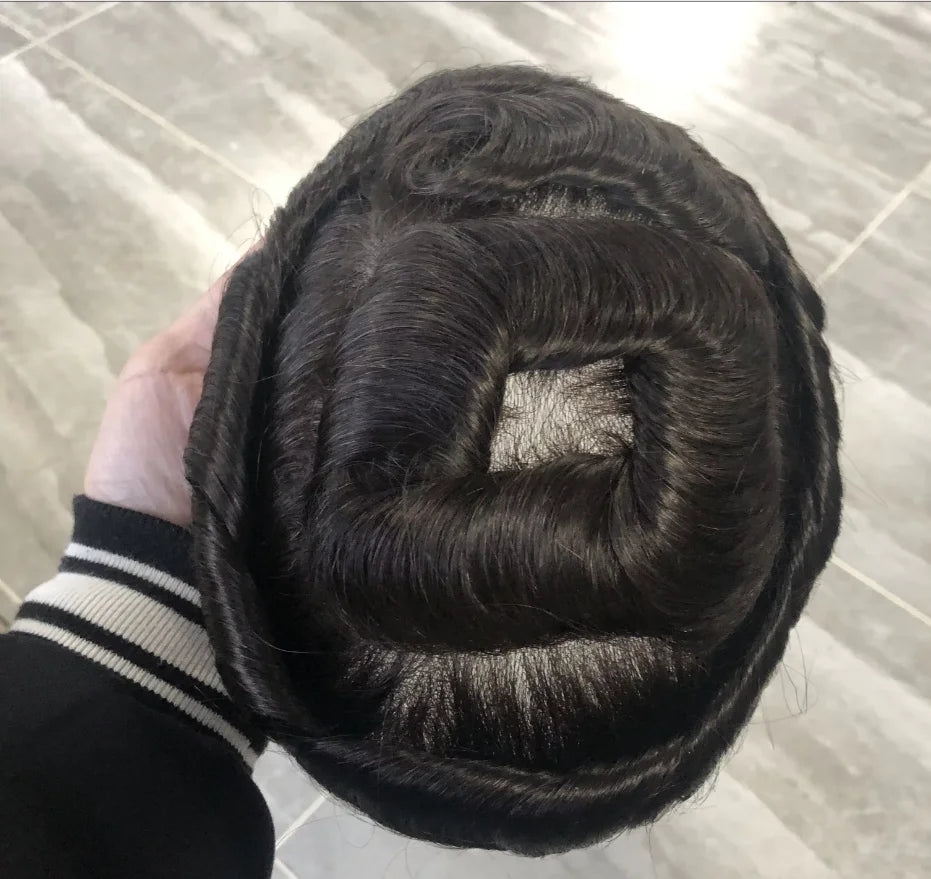 Ultra Thin Natural Hair Toupee Replacement System for Women