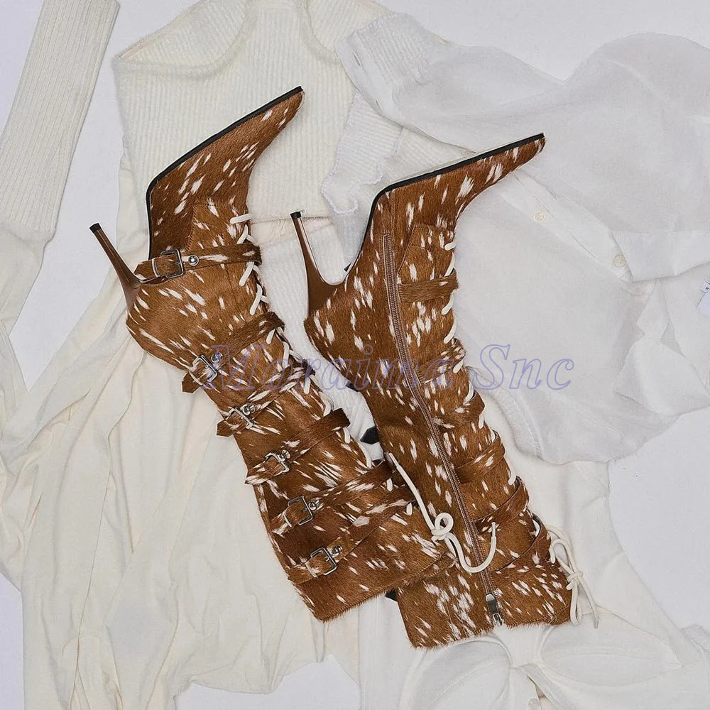 Pointed Toe High Heel Over The Knee Boots For Women