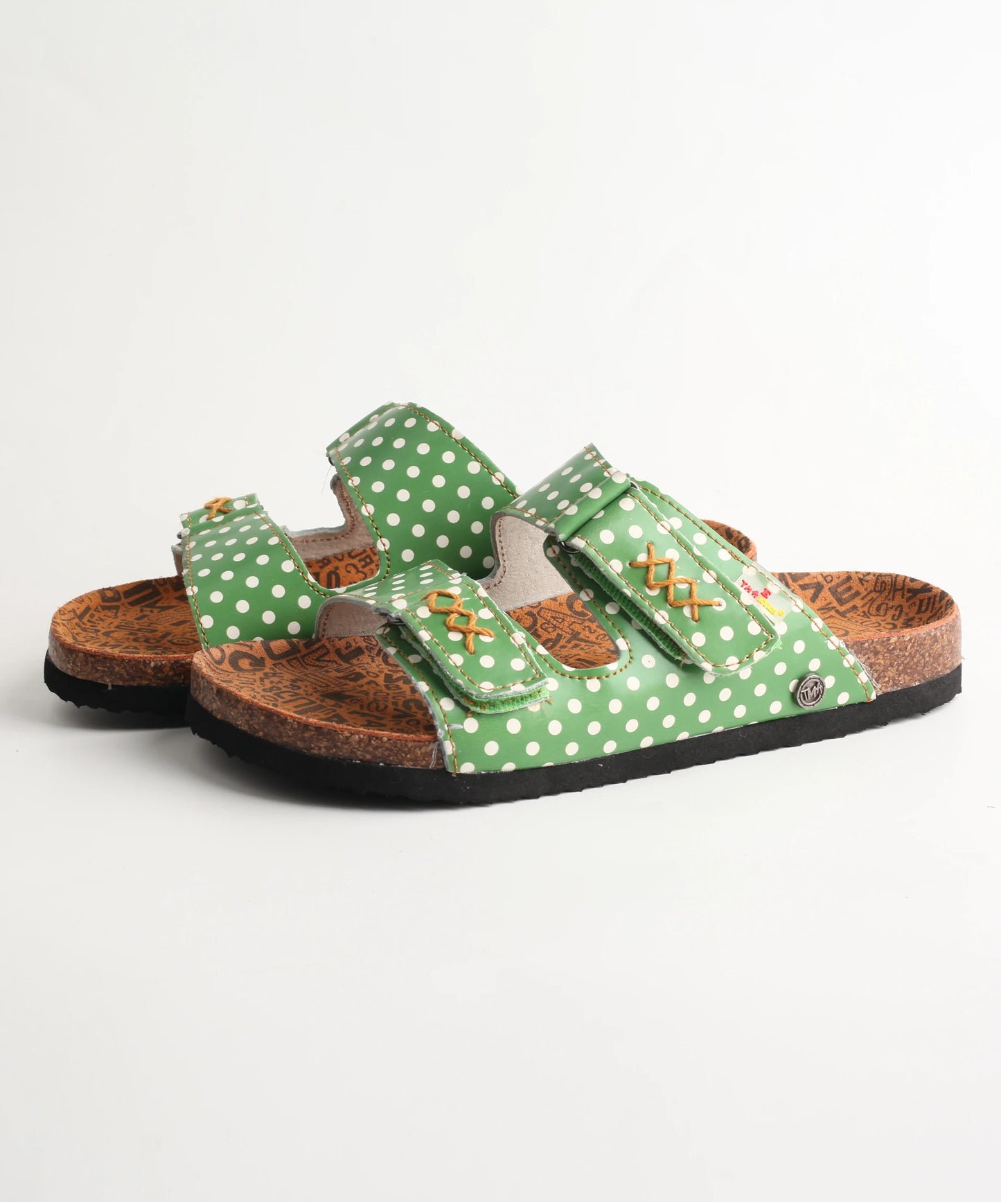 Casual Wave Point Leather Sandals