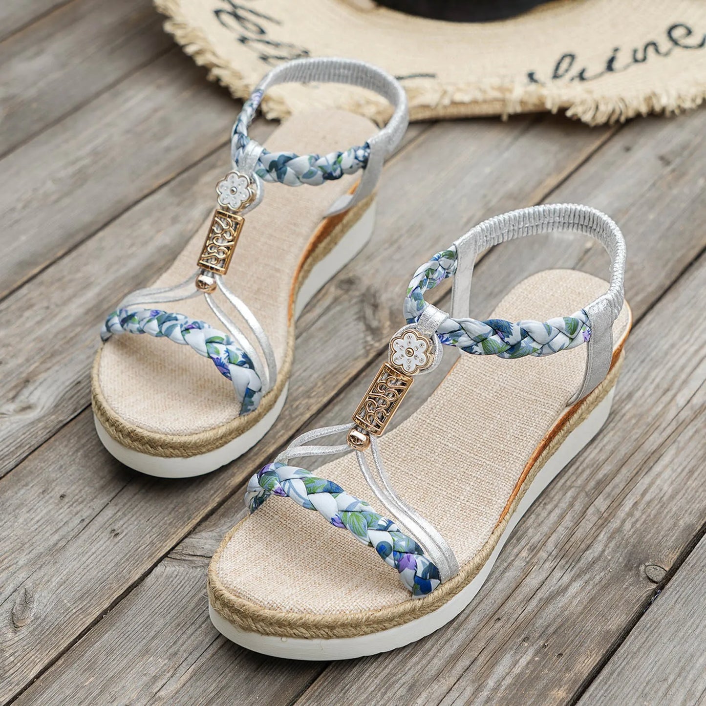 Comfortable Thick Sole Wedge Dress Sandals for Women
