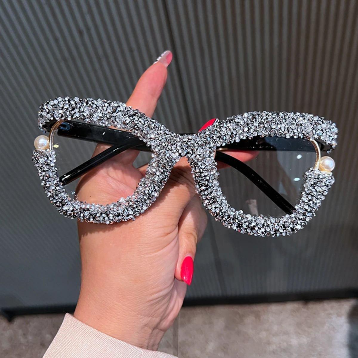 Oversized Square Blue Light Blocking Glasses for Women