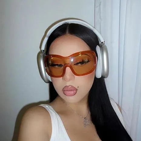 Oversized One-Piece Sport Shield Sunglasses for Women