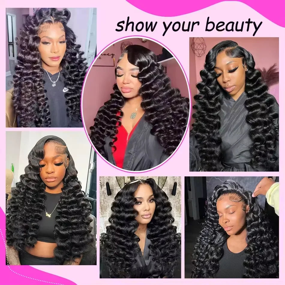 Premium Remy Brazilian Deep Wave Lace Front Wig for Women