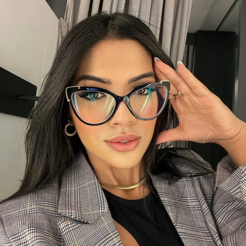 Cat Eye Fashion Blue Light Reading Glasses for Women