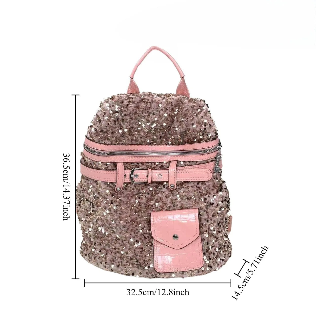 Women's Sequin Backpack Luxury Brand Shiny Sequin Women's Backpack Large Capacity Fashion Casual Travel Backpack High Quality