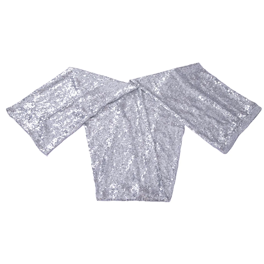 Gleaming Sequined African Print Head Wrap for Women