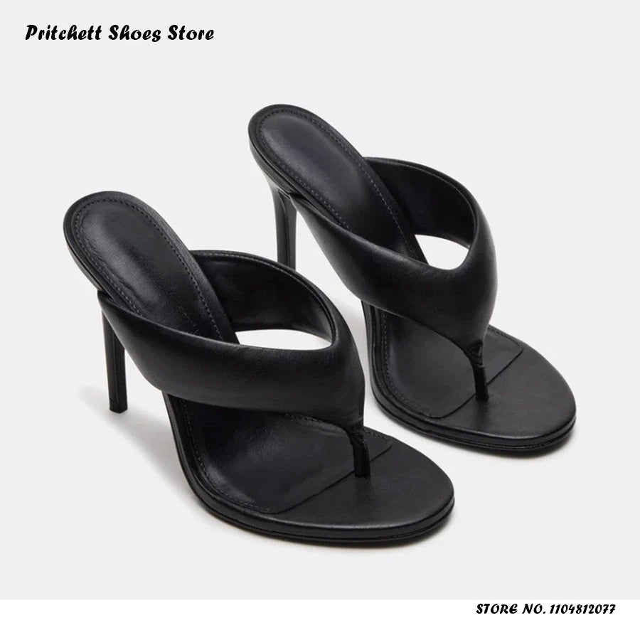 Premium Chic Thin Heel Open Toe Casual Flats For Women