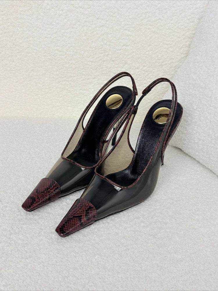 Diamond Strap Stiletto High Heel Sandals for Women