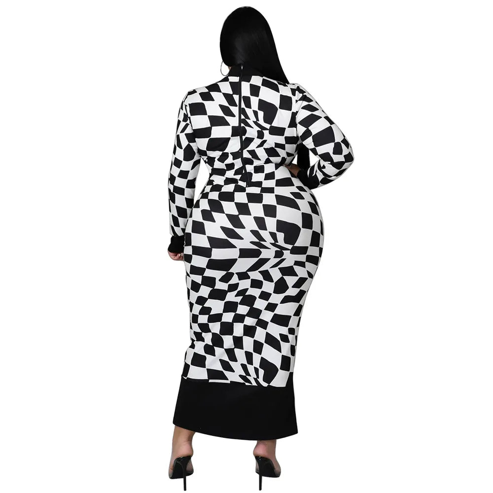 Colorful African Dashiki Print Traditional Dress for Women