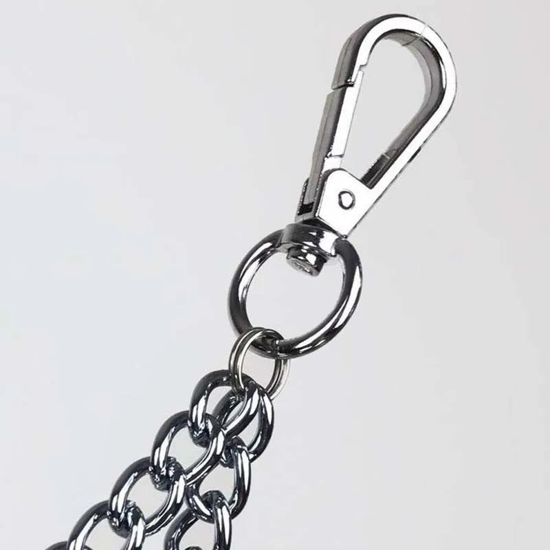 Punk Double Layer Silver Waist Chain