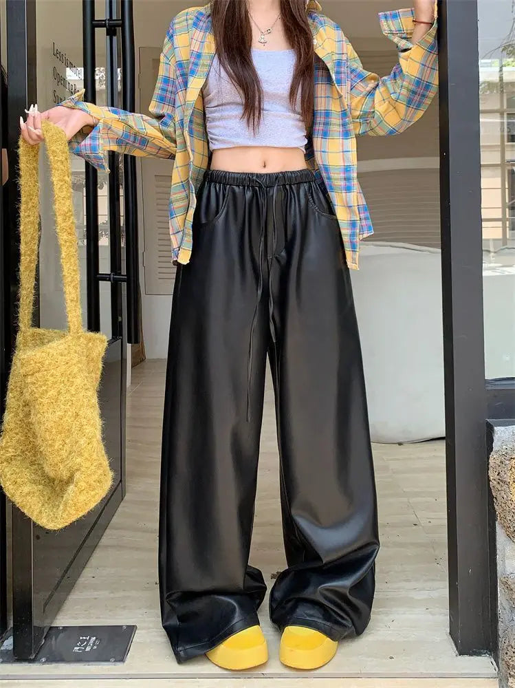 Elevated High Waist Casual Straight Leg Pants for Women