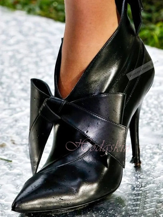 Delicate Bow Knot Pointed Pumps